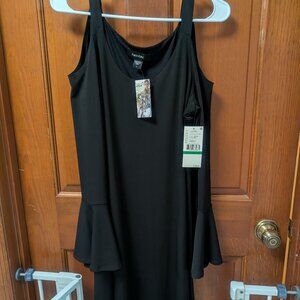 Women's Black cold-shoulder dress, size Large
